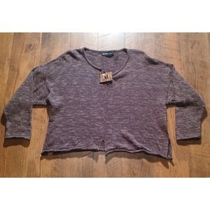 Barbara Speer Ladies Knited Sweater Pullover Size 2 Brown